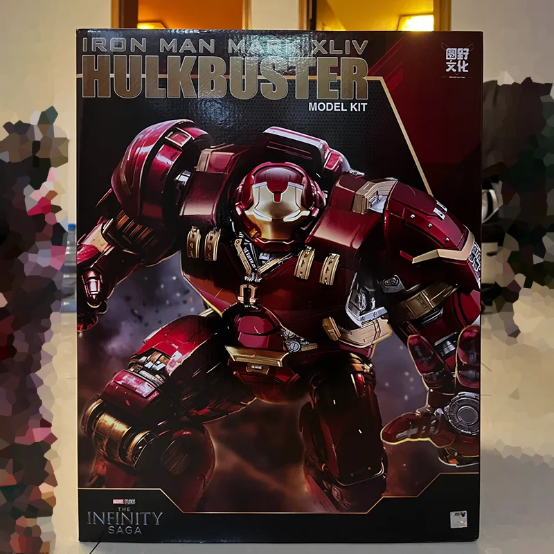 

Zhongdong Iron Man Hulkbuster Mk44 Led Lights Openable Head Collectible Action Figure Model In Stock Gift For Marvel Fans