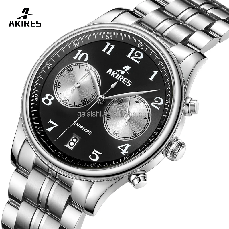 High Quality Luxury Quartz Watches Casual Mesh Steel Strap Quartz Watches Gold for Mens