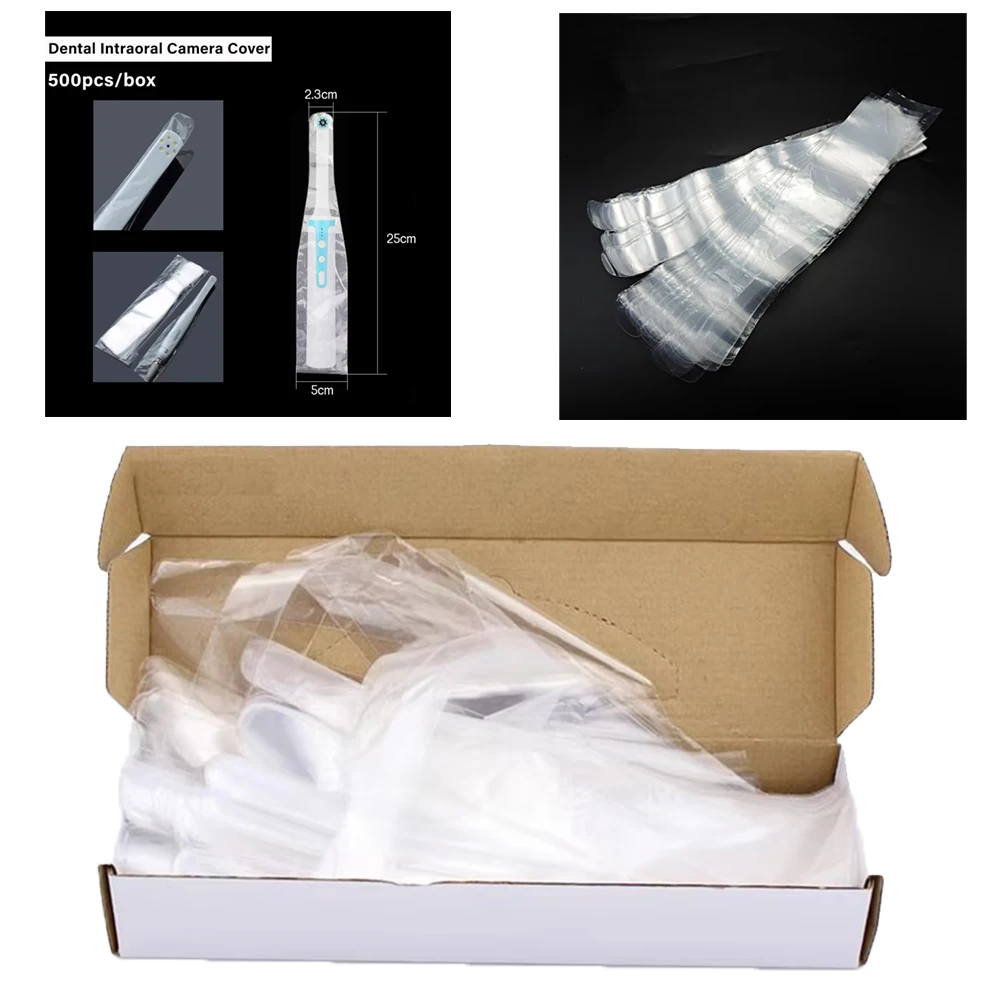 500 Pcs Disposable Dental Camera Sleeve Intraoral Sheath Oral Protector Covers High Quality Sterile Plastic