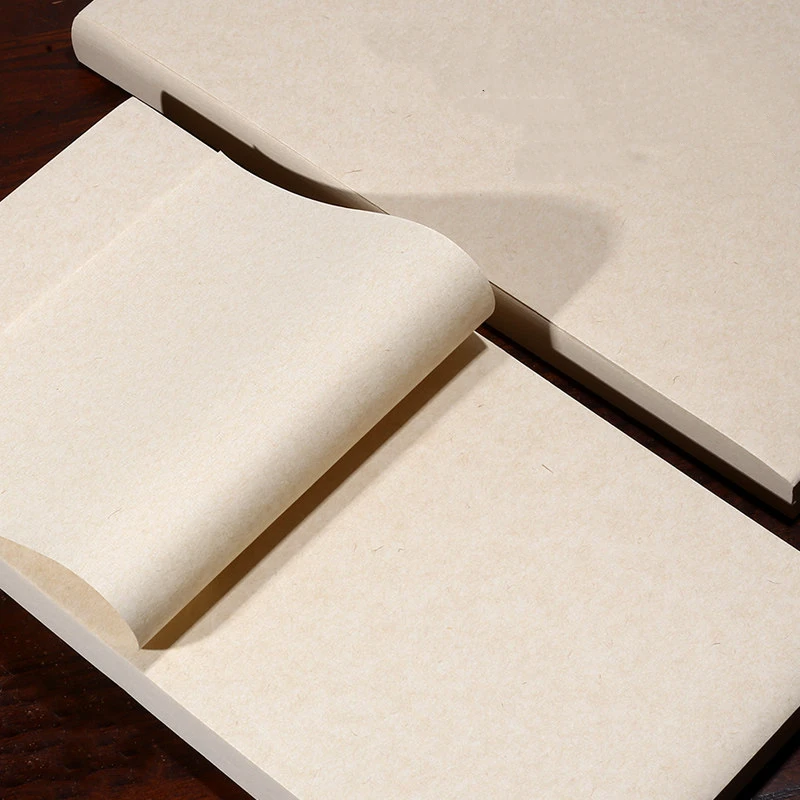Song Style Mulberry Bark Hemp Paper Half Raw Half Cooked for Calligraphy Painting Practice Eco-Friendly Packaging Paper
