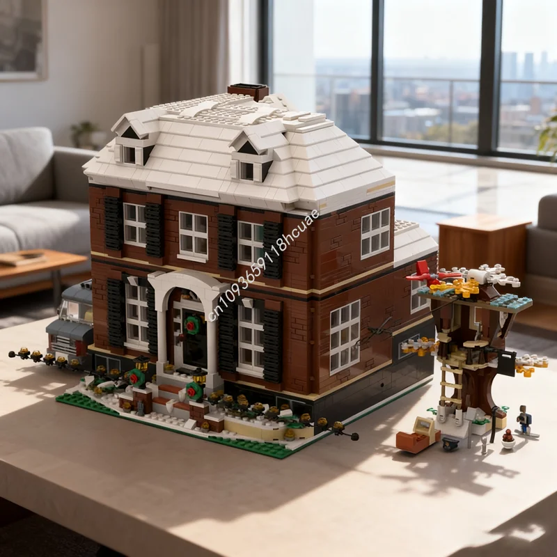 

3782 шт. MOC McCallister Mansion, модульная модель, строительные блоки, игрушки «сделай сам», креативная идея, образование, Рождественский подарок, детский день рождения