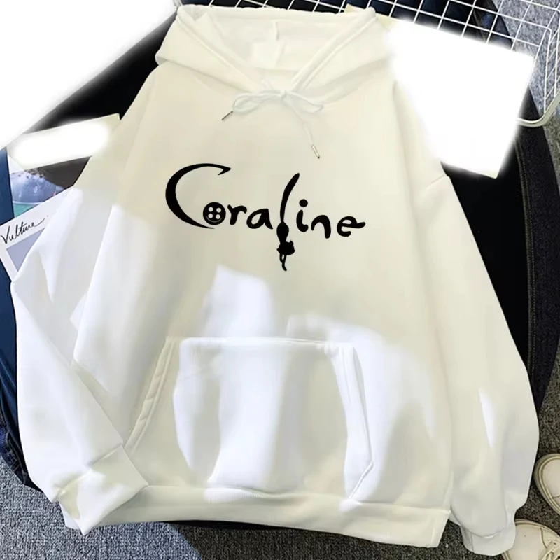 

Cartoon Coraline Printed Hoodies Men Woman Streetwear Hoodie Hooded Sweatshirts Pullovers Harajuku Unisex Tracksuits Clothing
