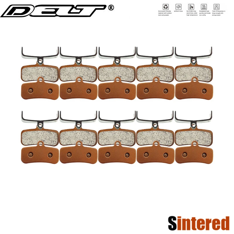 DELT 10 Pair Sintered Bicycle Disc Brake Pads,For SHIMANO,SAINT,M810,M820,ZEE,BR-M640,M9120,M8120,BENGAL,HELIX,4X,Mountain,BIKE,