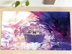 YuGiOh Girl Playmat Vaalmonica Creator TCG CCG Mat tappetino da gioco per carte collezionabili tappetino per Mouse tappetino da gioco tappetino da gioco 60x35cm tappetino per Mouse borsa gratuita