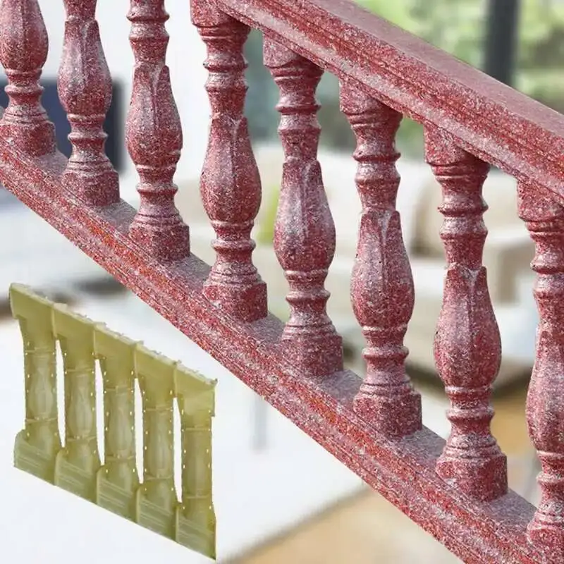 European Roman Column Cement Railing Model Villa Outdoor&indoor Slope Template Inclined Staircase Handrail Mold Guardrail
