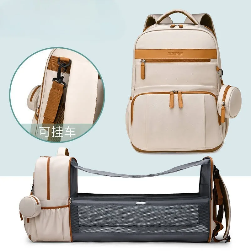 Mommy Bag: Lightweight and Stylish Backpack for Moms and Babies—Multifunctional, Large-Capacity Organizer for Outings with Kids