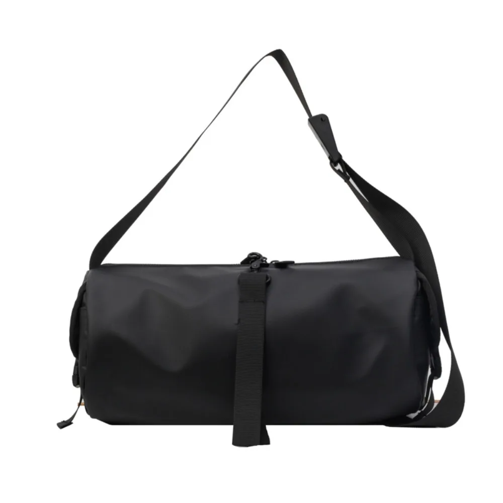

Cylindrical Bag Nylon Crossbody Bag Oxford Cloth Solid Color Messenger Bag Large Capacity Multifunctional