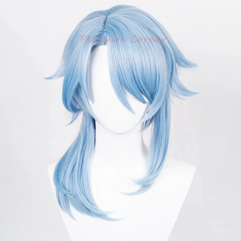 

NewSimulation Scalp Genshin Impact Kamisato Ayato Cosplay Wig Anime Cosplay Wig Heat Resistant Synthetic Ayaka Brother Ayato Wig