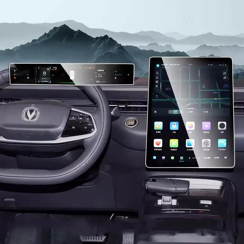 Tempered glass screen protector For Changan Lamore EADO 2024 LCD GPS Navigation AND Dashboard film accessories