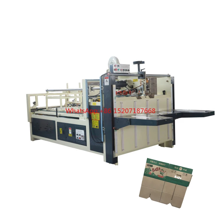 

Semi Automatic Carton Paper Folder Gluer Machine Cardboard Box Folder Gluer Machine