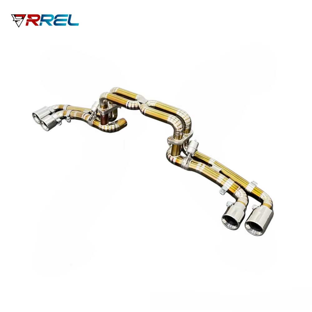 Performance Full Titanium Racing Exhaust System for Ferrari F430 4.3L V8 Ultra Lightweight Improved Throttle Response Aggressive