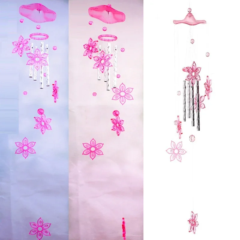 1 Pcs  Wind Chime Peace Dove/Bauhinia Cute Metal Tubes Bell Wind Chimes Garden Yard Hanging Home Decoration