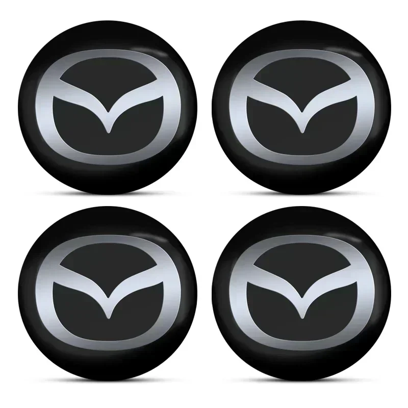 Car Accessories Car Tyre Wheel Center Hub Cap Badge Sticker 56mm For Mazda 2 3 4 5 6 7 CX5 2 CX3 CX9 MX5 RX8 Axela Demio Atenza