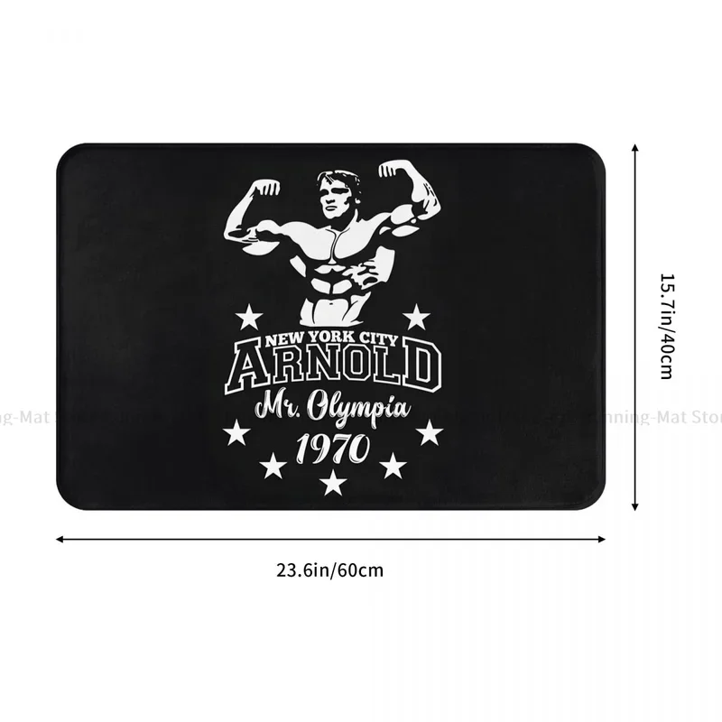 Non-slip Doormat Arnold Schwarzenegger Mr Olympia Living Room Bedroom Mat Outdoor Carpet Indoor Pattern Decor # 0%