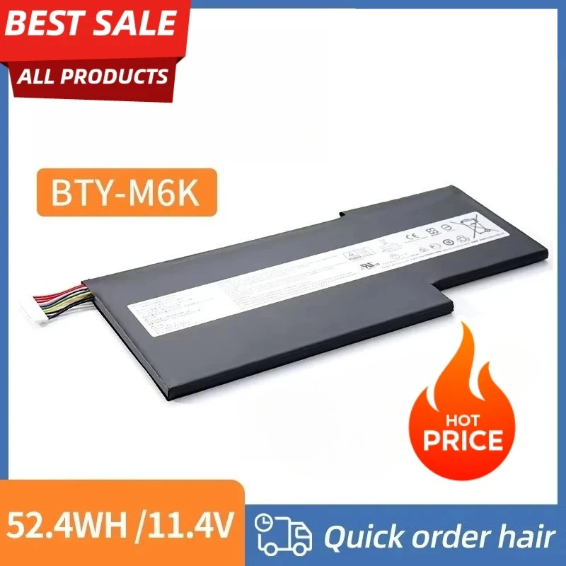 

High-Quality BTY-M6K Laptop Battery For MSI MS-16K3 GF65 GF63 MS-17B4 Thin 8RD GF75 8RD-031TH 8RC Thin 8RC 9SCThin 9SE/SX
