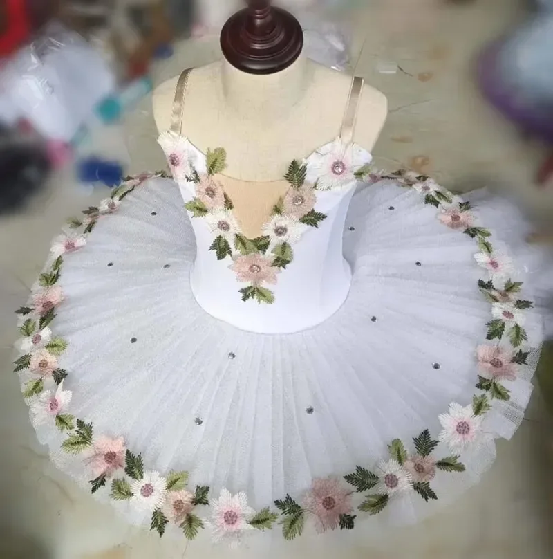 Professionele Ballerina Ballet Tutu Voor Kind Kinderen Meisjes Volwassenen Vrouwen Bloem Pannenkoek Tutu Swan Dans Kostuums Ballet Jurk Meisjes