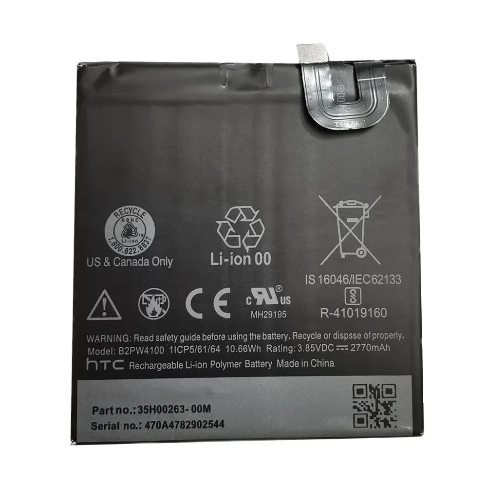 Batería de repuesto 100% Original para teléfono HTC, dispositivo B2PW4100 para Google Pixel Nexus S1, 2770mAh, entrega rápida