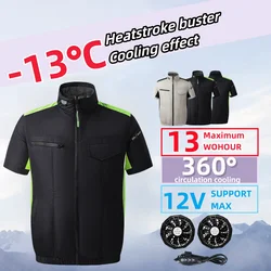 Motocicleta Cooling Fan Vest para homens e mulheres, Prevenção de insolação, Ar condicionado roupas, pesca, caminhadas, ciclismo