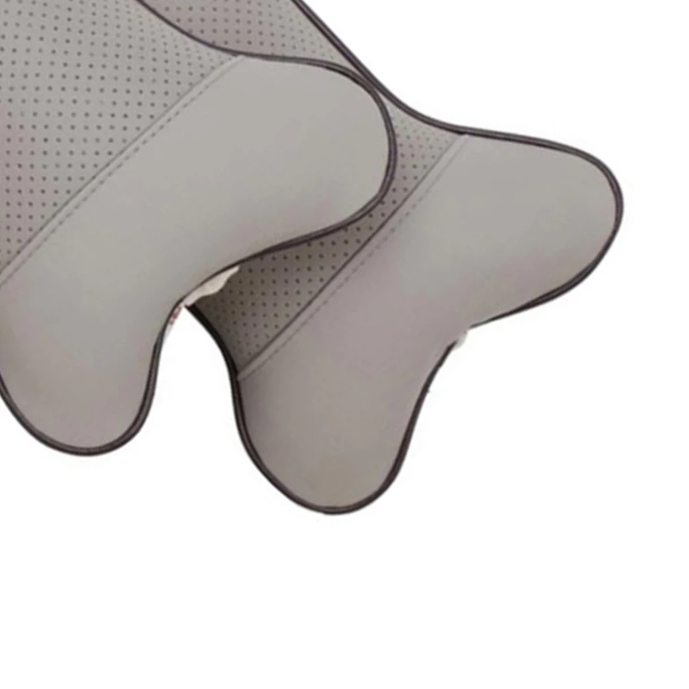 

2Pcs Car Neck Cushion Practical And Comfortable Universal Fit Neck Protector Fine Workmanship Grey