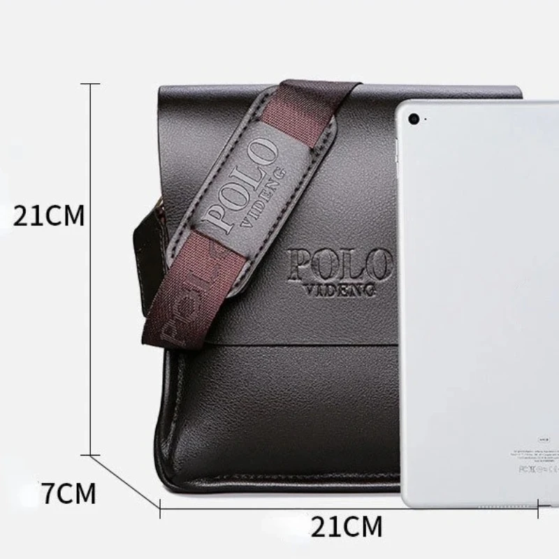 Men The Leisure Business Single Shoulder Bag Large Capacity Wear-resistant Vertical Bag Man Trend Inclined Shoulder Bag image 6