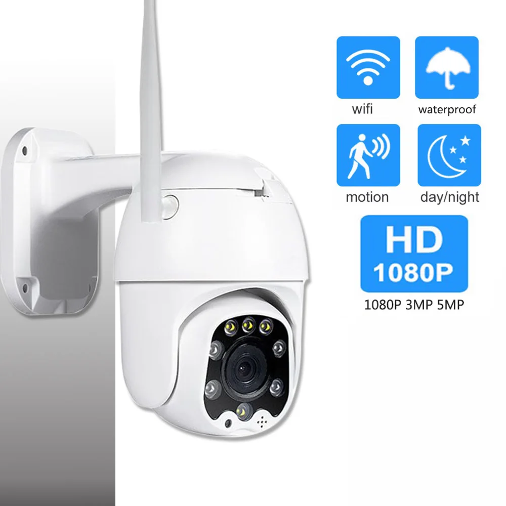 

2MP 3MP 5MP Outdoor Wireless PTZ IP Camera Speed Dome CCTV Security Camera 4X zoom ONVIF Two Way Audio P2P Camera WIFI Camhi