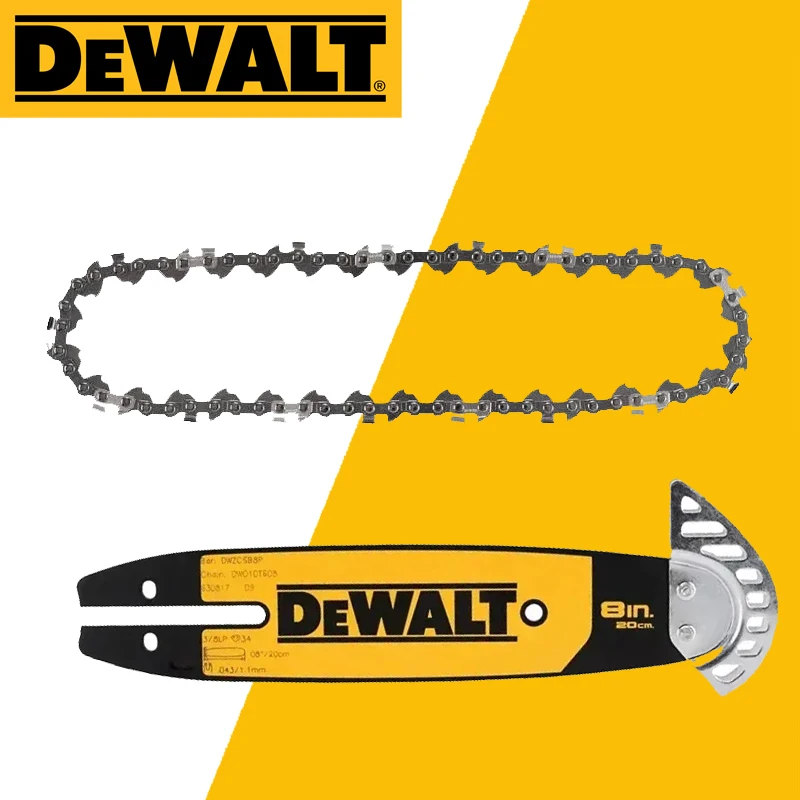 DEWALT DT20693 20CM Chain DT20694 Wear Resistant Oil Guide Chain Pruning Chain Saw Guide Plate Fits For DCMPS520