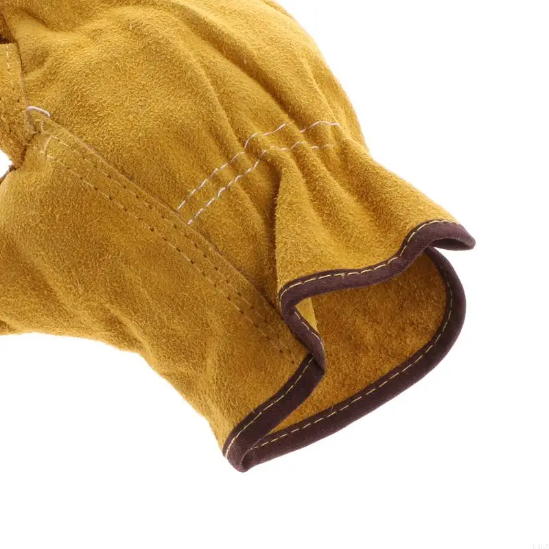 U4LA 1PAIR Cowhide Safety Gloves Gloves Сварные сварки сварщики