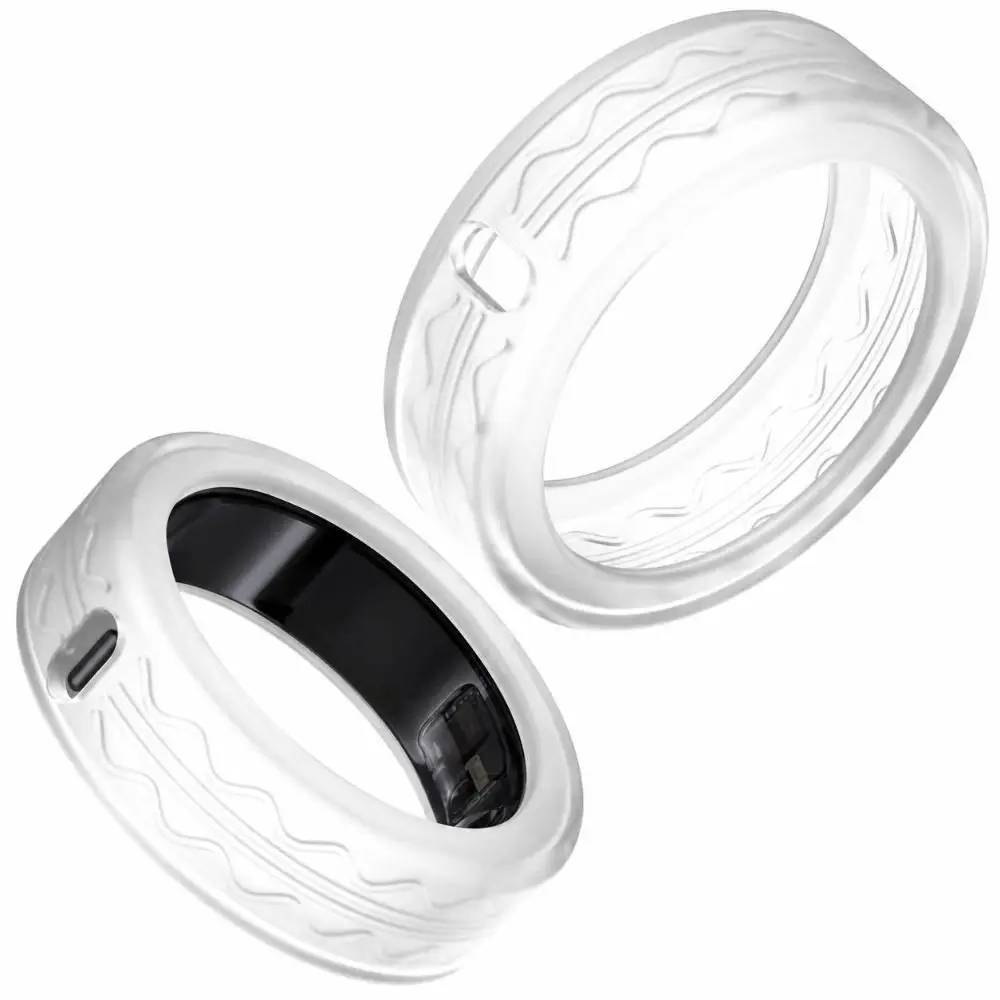 Silicone Ring Cover Anti Fall Anti-Scratch Smart Ring Protective Case Elastic Dustproof Ring Protector for Oura Ring 4