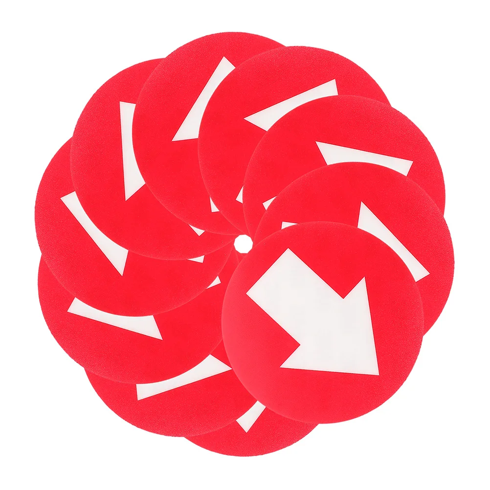 20Pcs Bright PVC Arrow Direction Signs Large Reflective Trail Markers Waterproof Outdoor Camping Stairway Marker