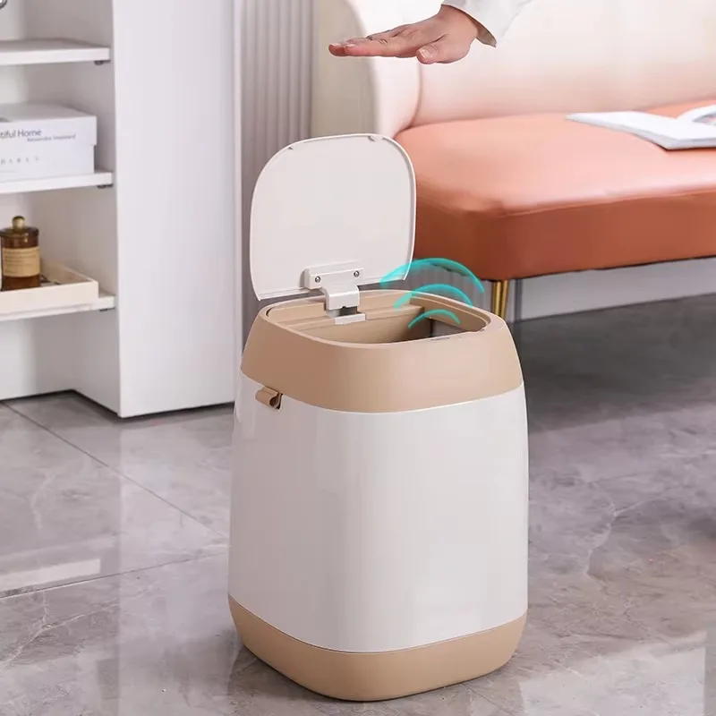 Smart Home Product 22L Kitchen Trash Can Automatic Smart Waste Bins With Cover