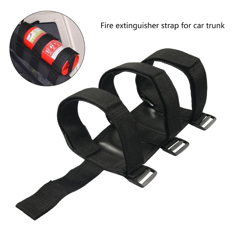 Universally Car Fire Extinguishers Holder Roll Rod Adjustable Strap Brackets for 2.5lb-3.5lb Extinguisher