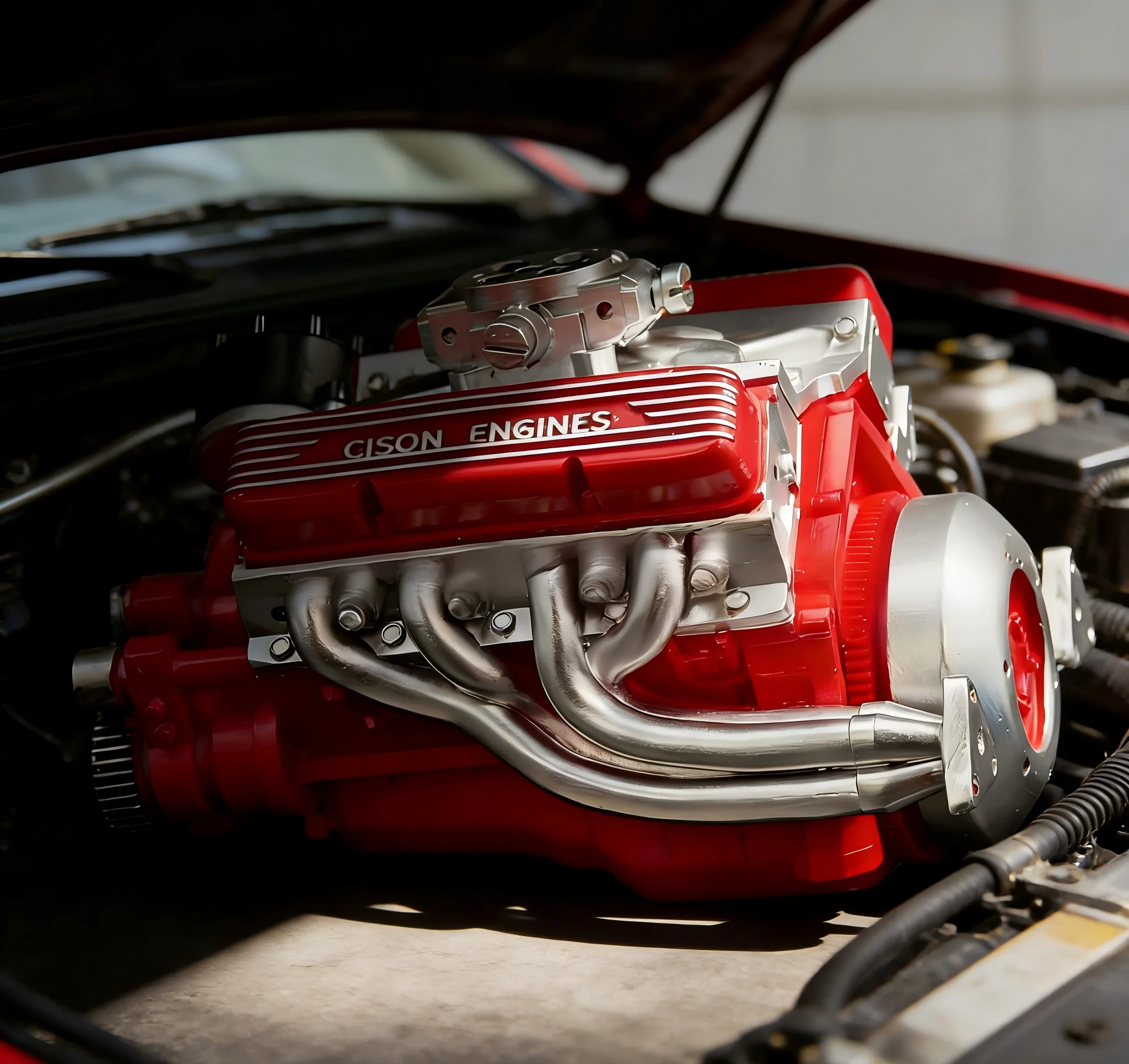 Model Kit V8 - Novo ornamento de modelo de motor