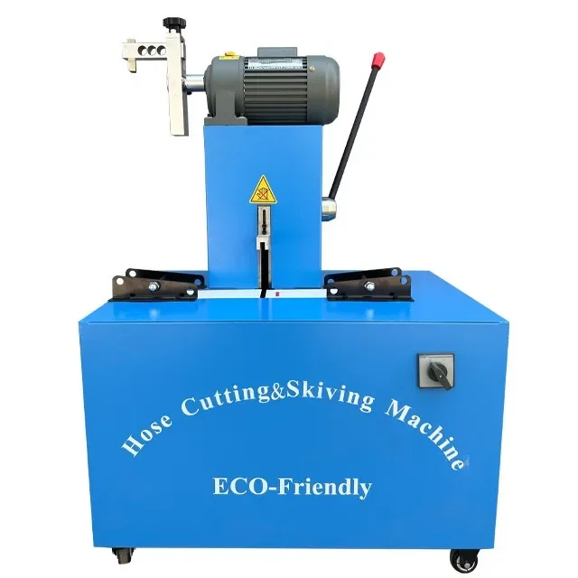 

Multi-functiona 6-51mm 2 6SP Hydraulic Flexible Rubber Hose Cutter Skiving Machine Dustless Hose Cutting Machine