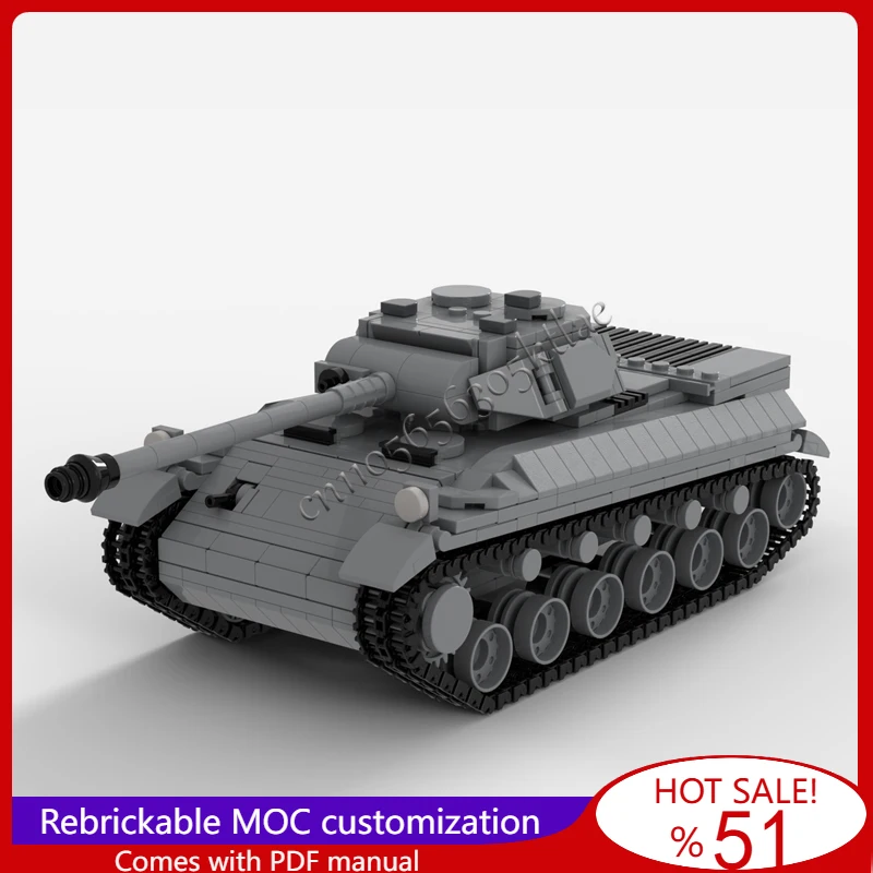 

957Pcs MOC Custom 44M Tas Heavy Tank Model Building Block Bricks Creative Assembly Toys Set For Children Surprise Festival Gifts