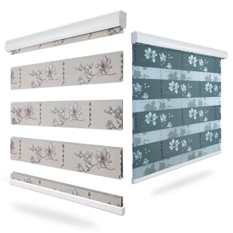 New Manual Cordless Quality Window Blinds Blackout Roller Blinds Shades Sheer Blinds Plain French Customized Shutter
