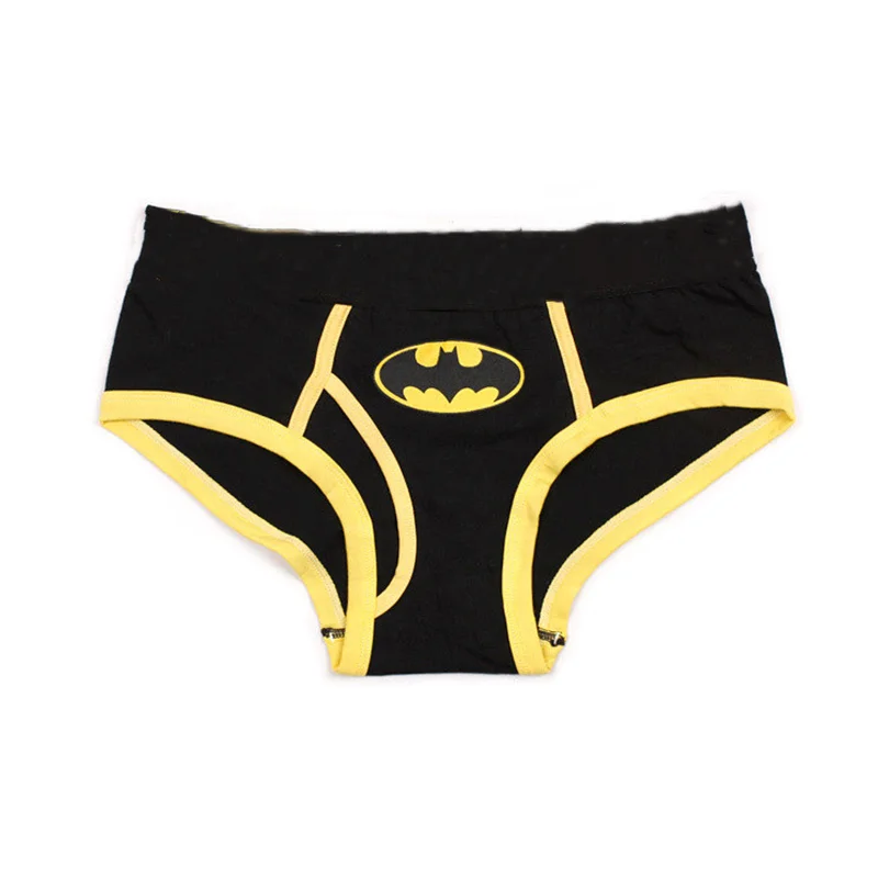 Men\'s Sexy Triangle Underwear Superhero Panties Cosplay Sports Printed Elastic Underpant Neutral Underwears Breathable Briefs