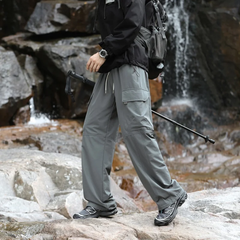 

New Outdoor Sports and Leisure Hiking Windproof Straight Leg Multi Pack Pants Comfortable and Versatile Breathable Pants