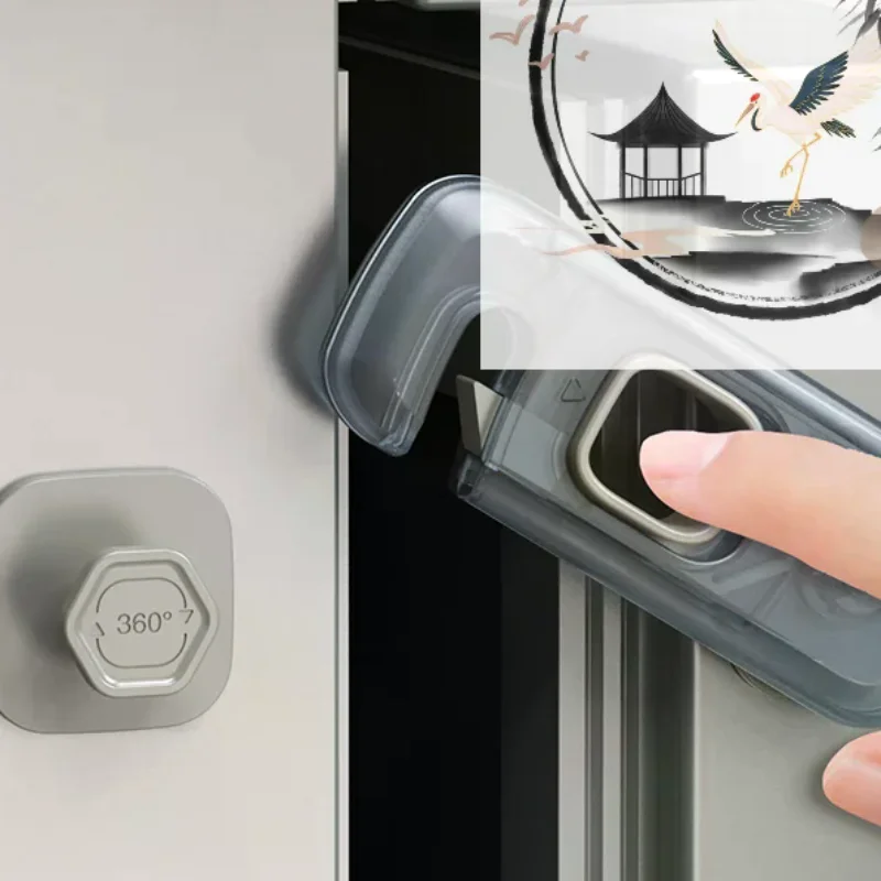 1Pc Home Refrigerator Lock Fridge Freezer Door Catch Lock Toddler Kids Child Cabinet Safety Lock For Baby Safety Child Lock