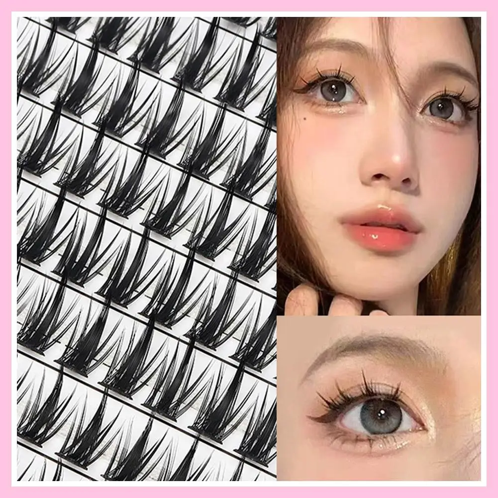 Pestañas postizas segmentadas, aspecto Natural, pestañas de tres pasos, maquillaje DIY, herramienta de extensiones de girasol de gran capacidad, A9U8