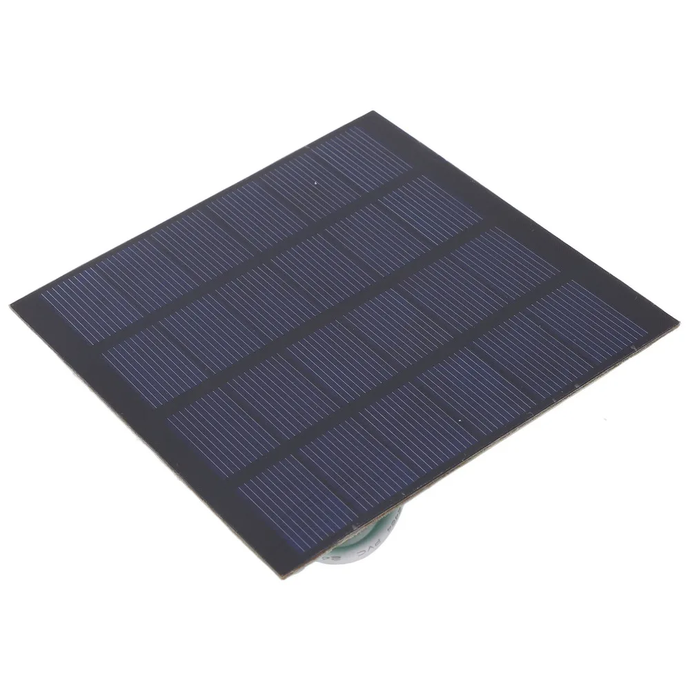 1.5W 6V Solar Panel Charger Built-In USB Port Energy Saving Solar Panel Module Polycrystalline Silicon Solar Battery Charger
