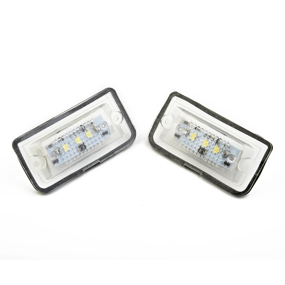 Lamp License Plate Lights C-Class W203 Sedan Energy Saving Low Consumption 6000K White Car Exterior Replacement