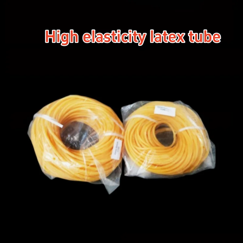 5M Natural Latex Rubber Tube 5mm Diameter Elastica Bungee Replacement Accessory For Slingshot Catapult Outdoor Shooting Hunting