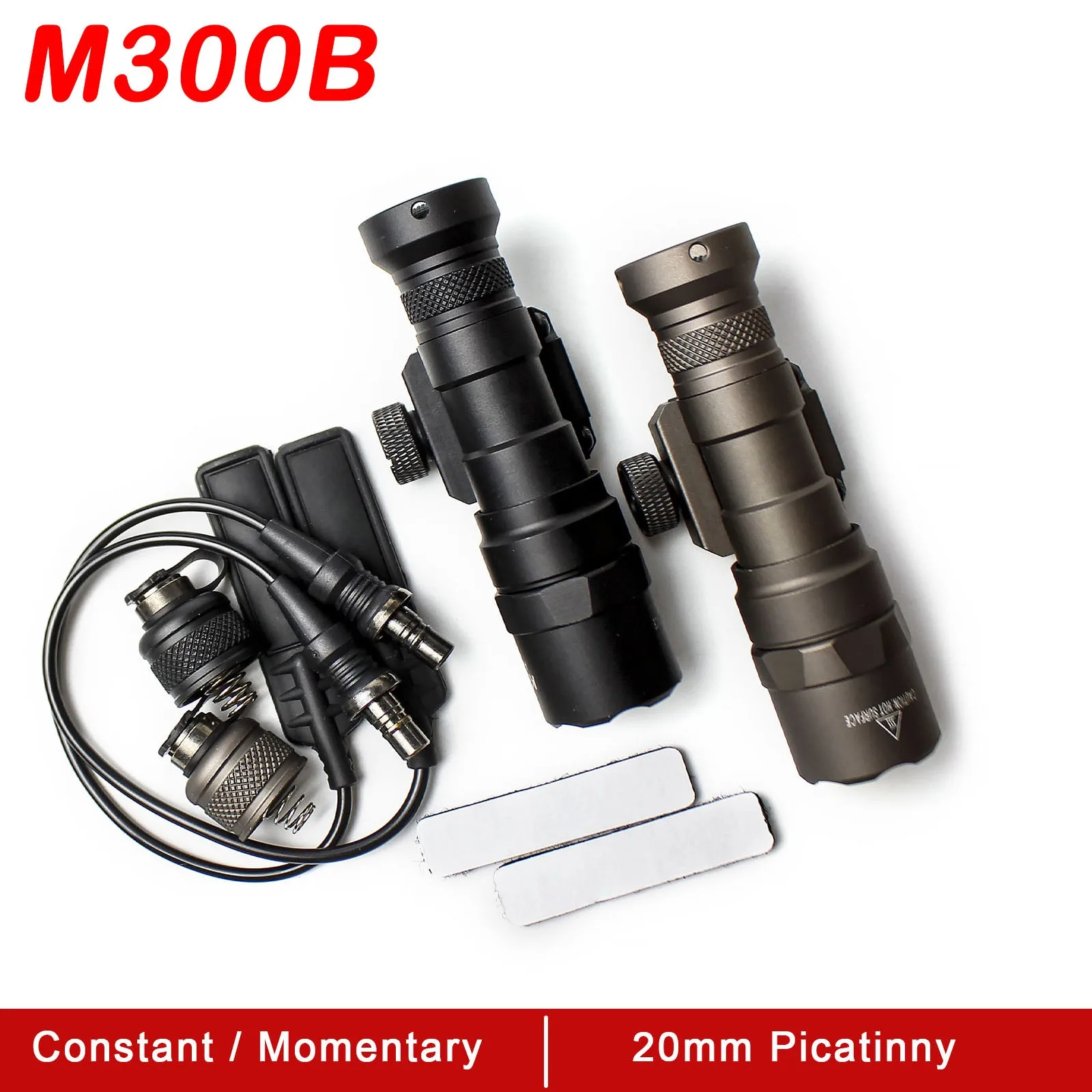 

Tactical Mini M300B Scout Light Flashlight Constant Momentary M300 LED Weaponlight With Pressure Pad Switch Fit Picatinny Rail