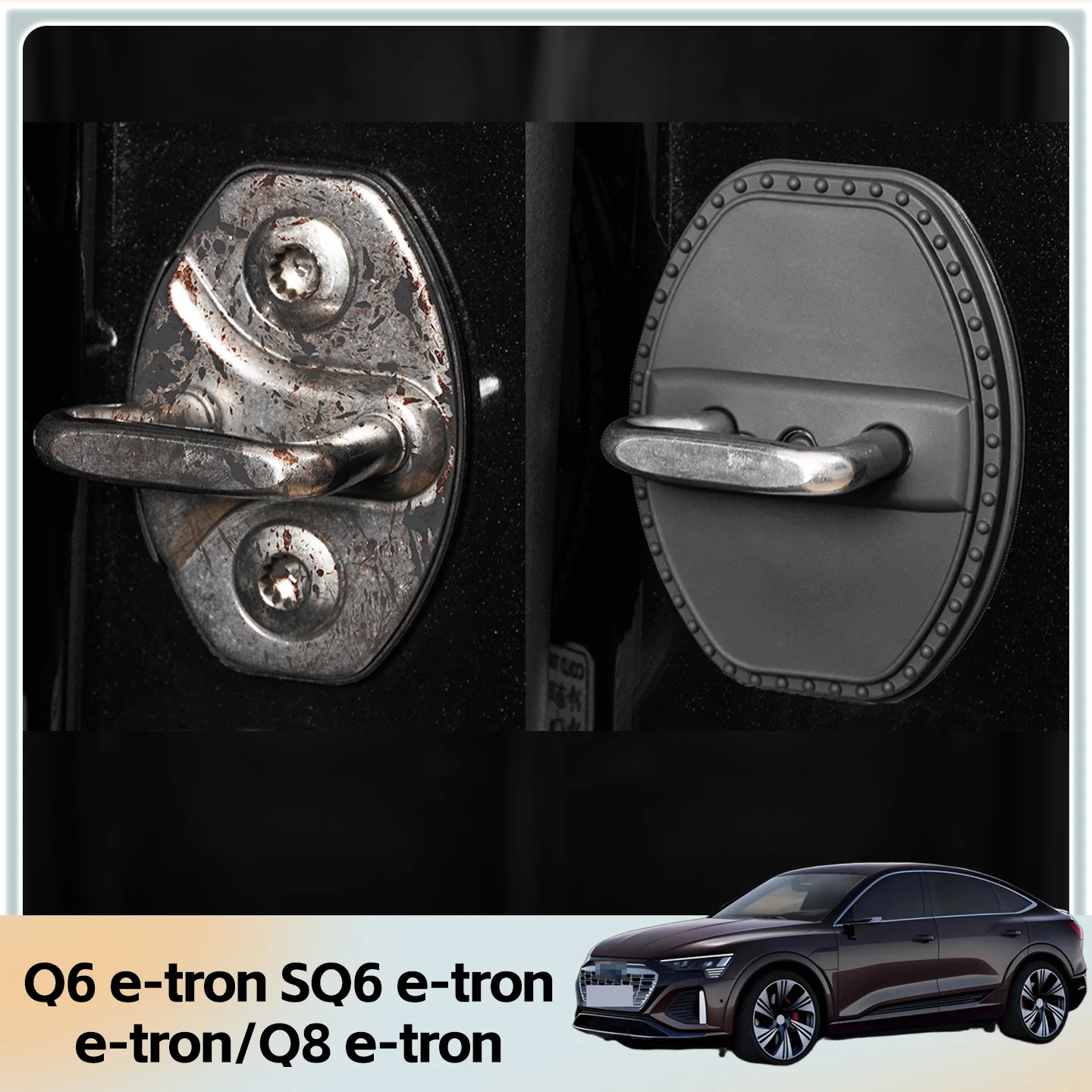 2/4Pcs Silicone Car…