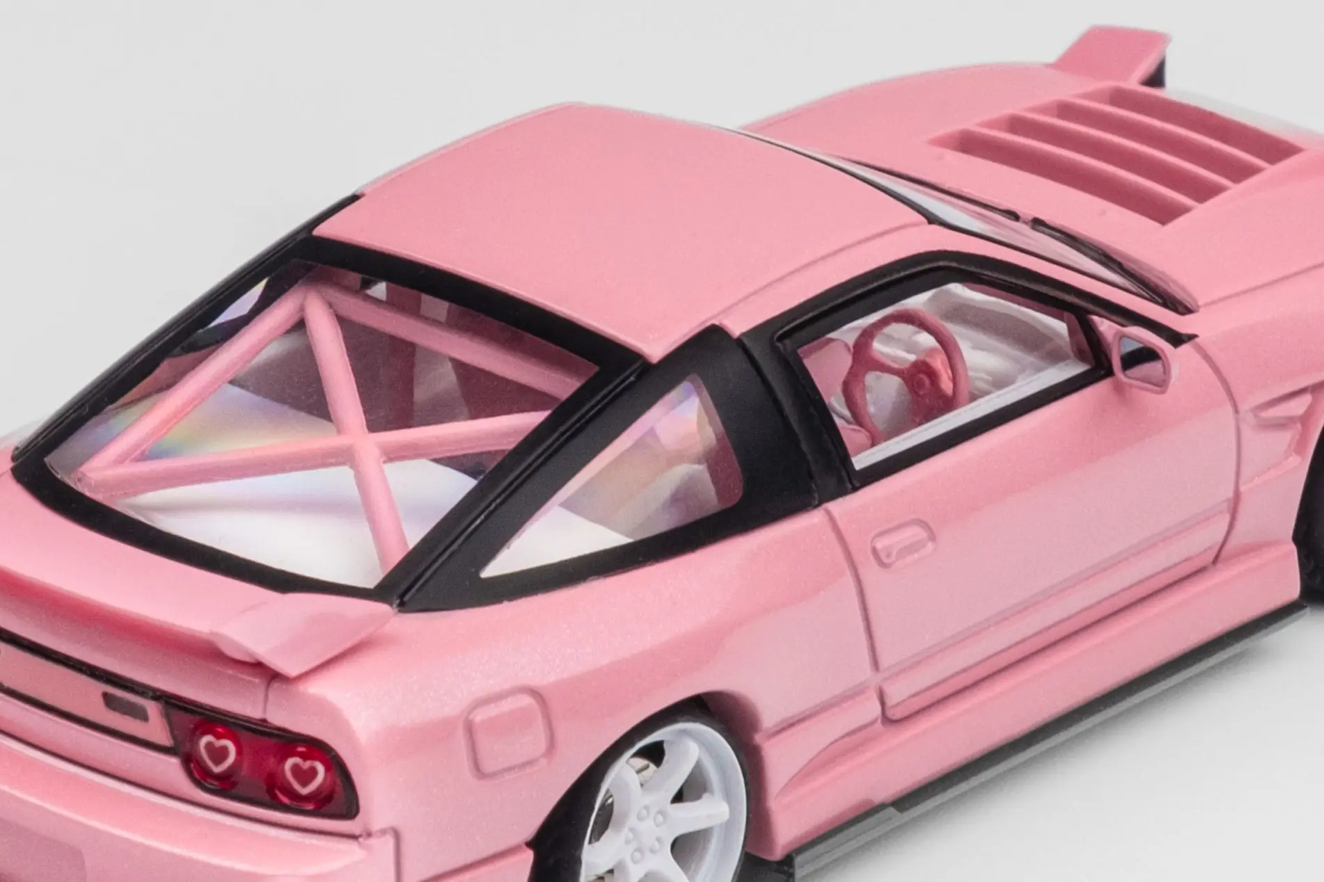 Newly Stocks Micro Turbo 1:64 Diecast Model Car 180SX Pink Color 2024 Special Edition