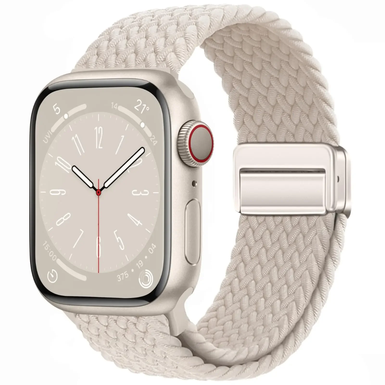 Geflochtenes Armband für Apple Watch Band 44 mm 40 mm 45 mm 49 mm 41 mm 38 Schnallenarmband iWatch Serie SE 7 3 6 8 9 Ultra 2 Magnetarmband