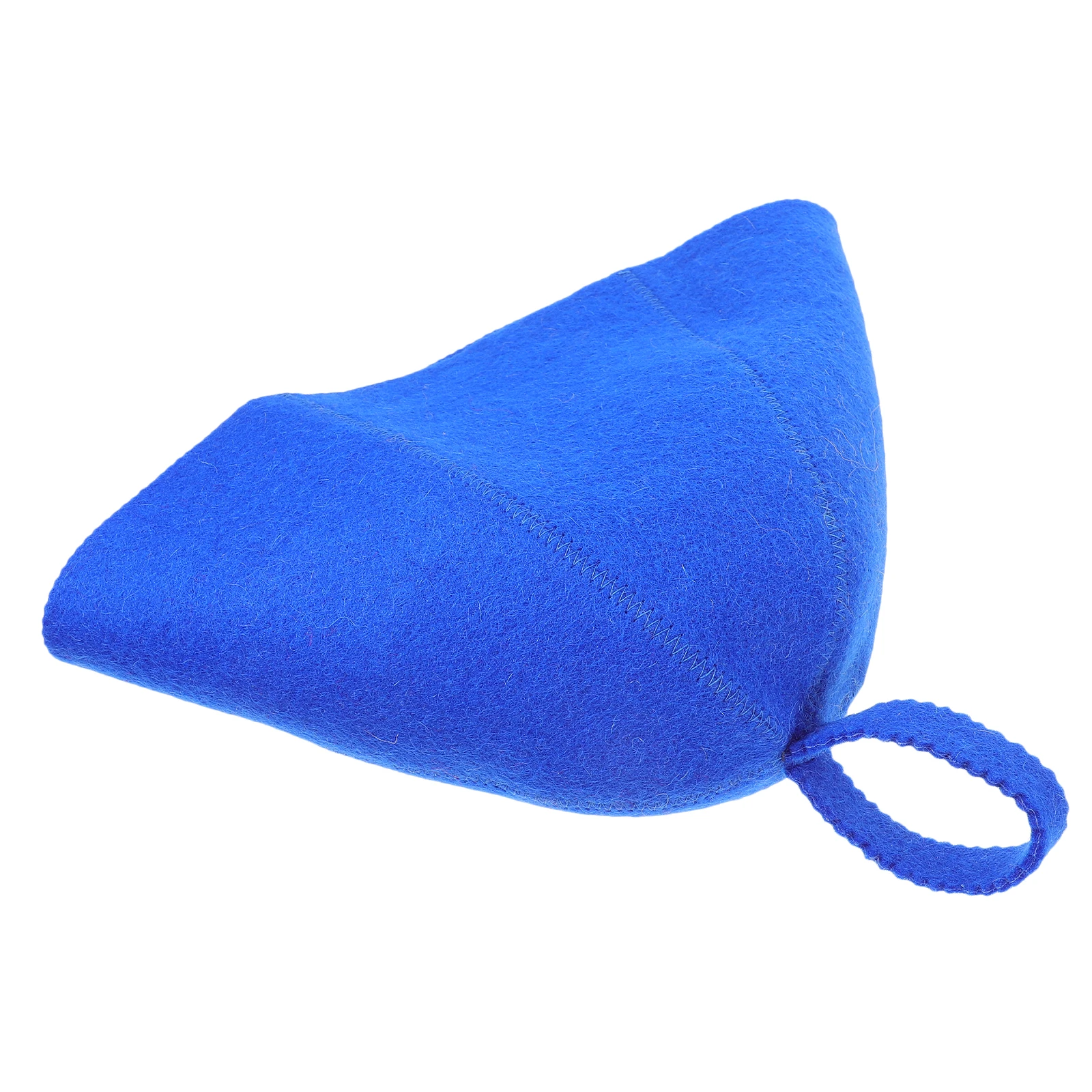

Household Bath Hat Blue Wool Sauna Shower Accessories Comfortable Breathable Bathing Caps Large Size Kitchen Facilities