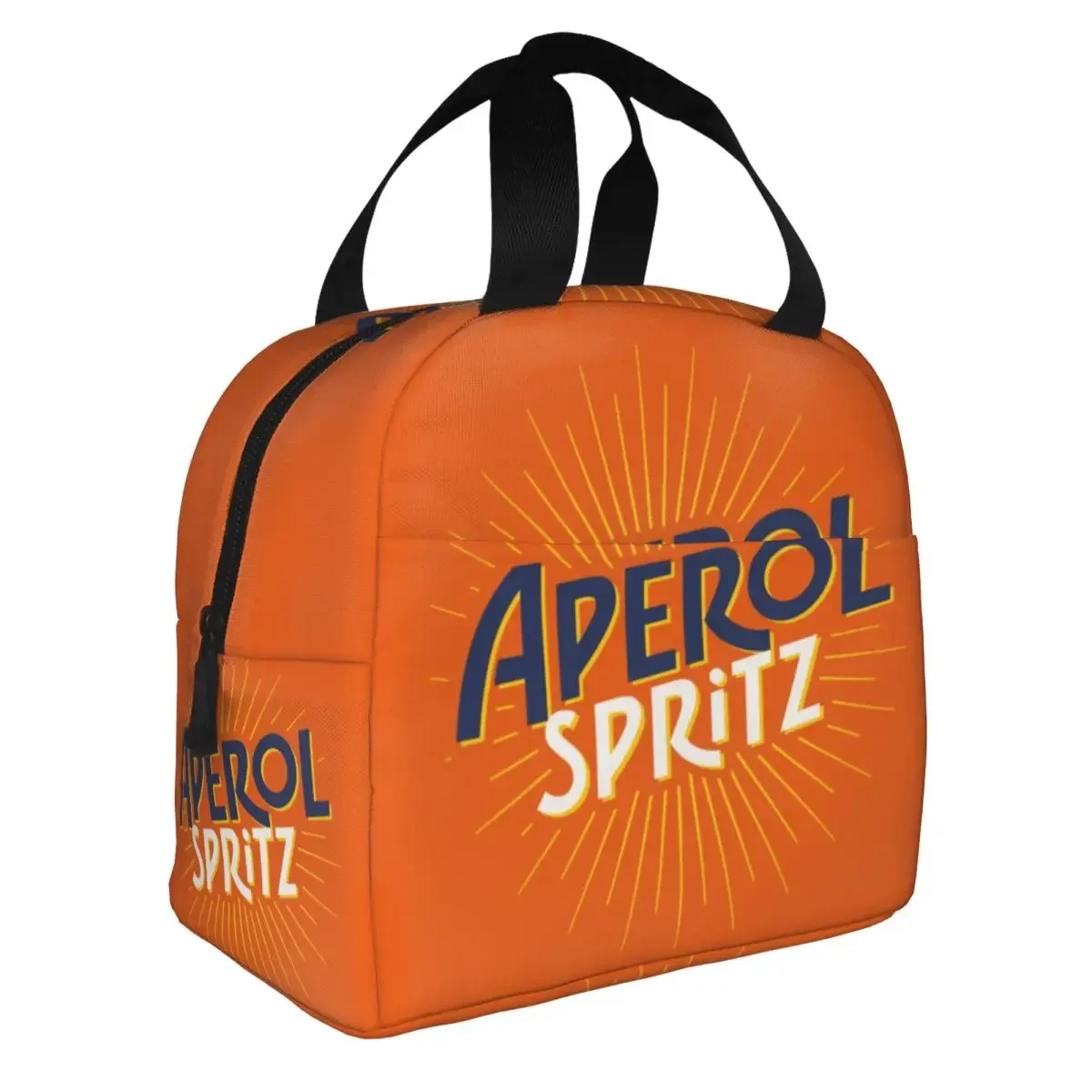 Custom Italy Spritz Aperols Lunch Bag Women Thermal Cooler Insulated Lunch Box for Student School