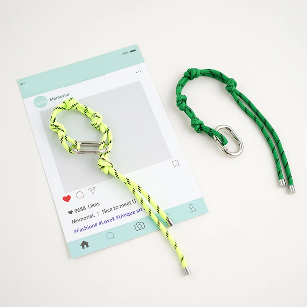 

Summer Korean Nylon Rope Braided Bracelet Colored Couple Bracelet Anklet Rope String Sports Brand Bag Accessory Christmas Gift