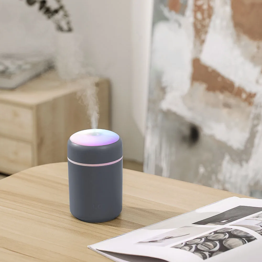 2025 Colorful Air Humidifier Colorful Car Mounted Household Humidifier Cup Dormitory Portable Mini Humidifier Spray image 3